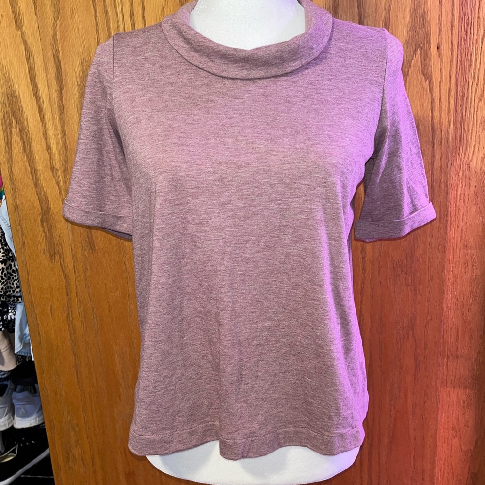 JJill Pure Jill XSP mock neck short sleeve top, NWT!